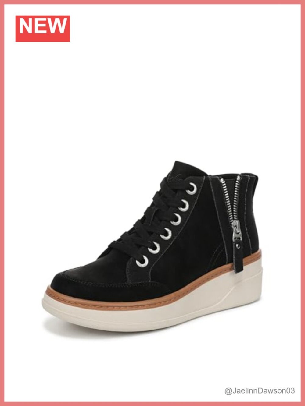Wedge Sneaker Bootie Faux Leather Suede Lace Up Comfort Ankle Boot